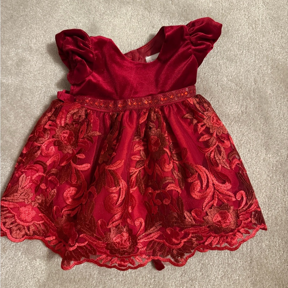 Sweet Heart Rose Scarlet Dress Party 12 months